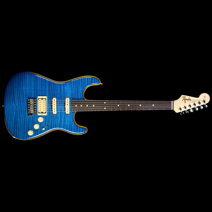 Fender Custom Shop Masterbuilt John Cruz Korina Stratocaster HSS Electric Guitar Transparent Blue