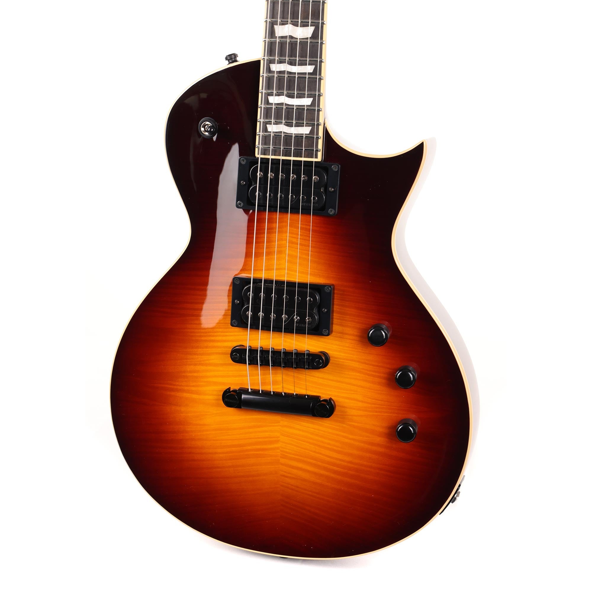 eclipse tobacco ESP E-II Full Thickness Sunburst 2023 than three different voicings ESP E-II Eclipse Full Thickness