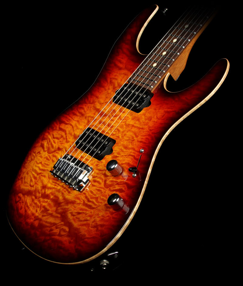 Used 2012 Suhr Modern Andy Wood Spec Quilt Top Electric Guitar Dark Inferno Burst — 1