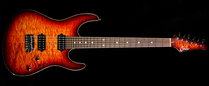 Used 2012 Suhr Modern Andy Wood Spec Quilt Top Electric Guitar Dark Inferno Burst