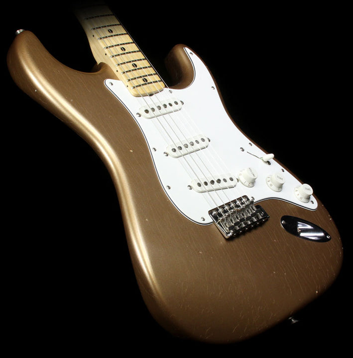 Used 2015 Fender Custom Shop Builder Select Greg Fessler 1969 Stratocaster Electric Guitar Firemist Gold Metallic