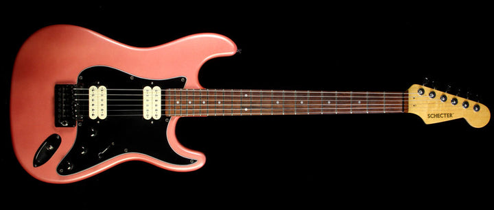 Used 1990 Schecter Guitar Research Traditional Custom Electric Guitar Metallic Pink