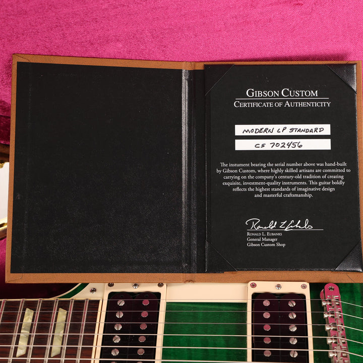 Gibson Custom Shop Modern Les Paul Standard Trans Green 2017