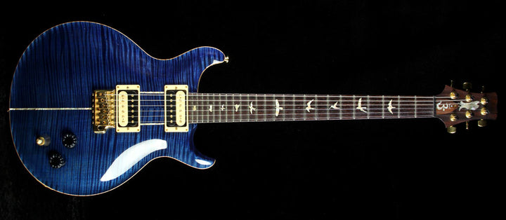 Used 2001 Paul Reed Smith Santana II Flame Maple Electric Guitar Whale Blue