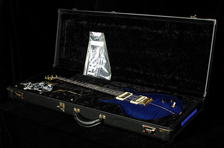 Used 2001 Paul Reed Smith Santana II Flame Maple Electric Guitar Whale Blue