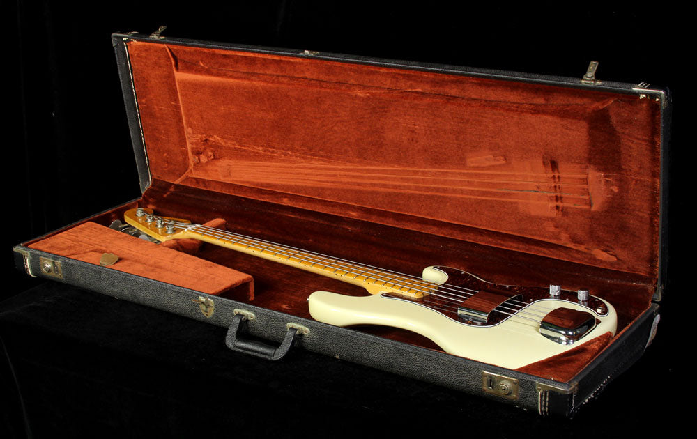 Used 1973 Fender Precision Bass Electric Bass Guitar Vintage White