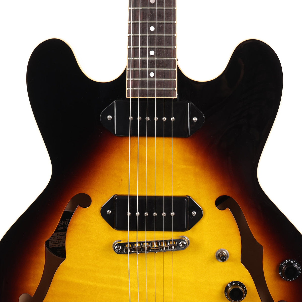 Heritage H-530 Hollowbody Original Sunburst Used — 6