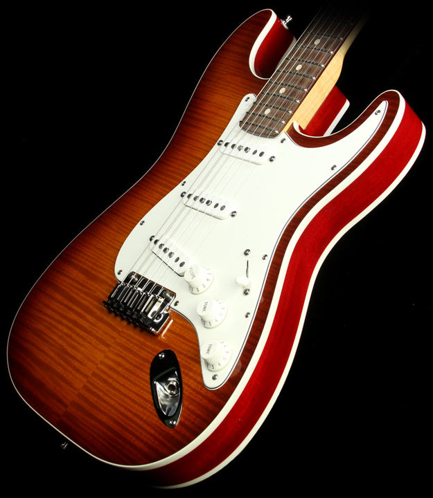 Used 2013 Fender Custom Shop Double Bound Slab Body Stratocaster Electric Guitar Violin Burst