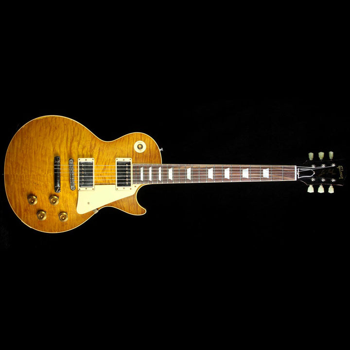 Used 2015 Gibson Custom Shop Murphy Aged True Historic 1959 Les Paul Reissue Electric Guitar Aged Lemonburst