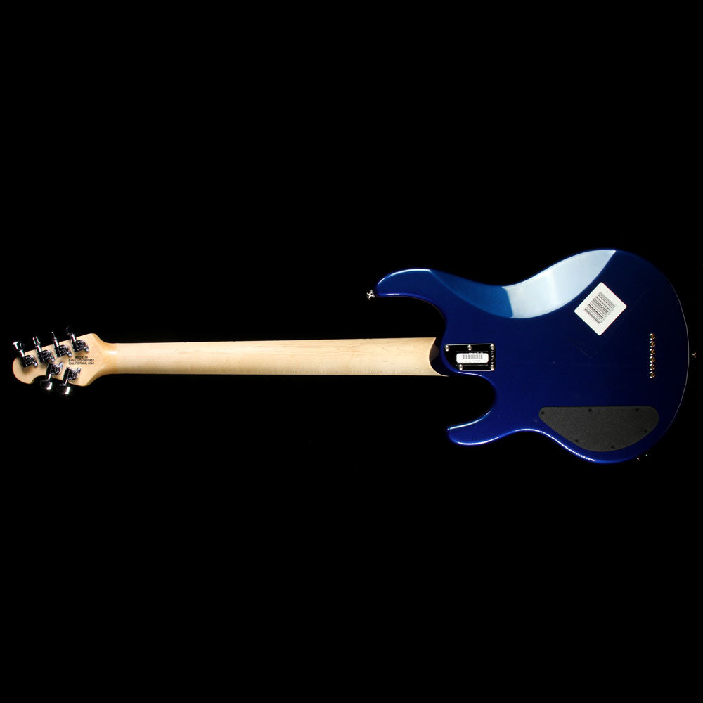 Ernie Ball Music Man Silhouette Electric Bass Guitar Blue Pearl — 3