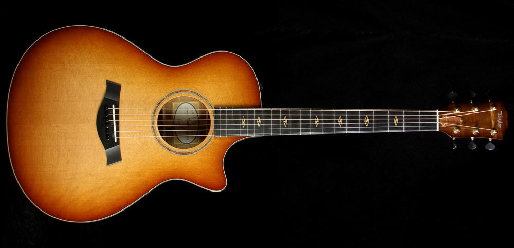 Used 2015 Taylor Custom Shop BTO Grand Concert Hawaiian Koa Acoustic Guitar Shaded Edgeburst — 2