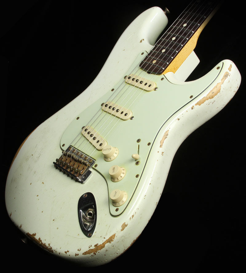Used 2010 Fender Custom Shop Exclusive '60 NoNeck Stratocaster Heavy Relic Electric Guitar Olympic White — 1