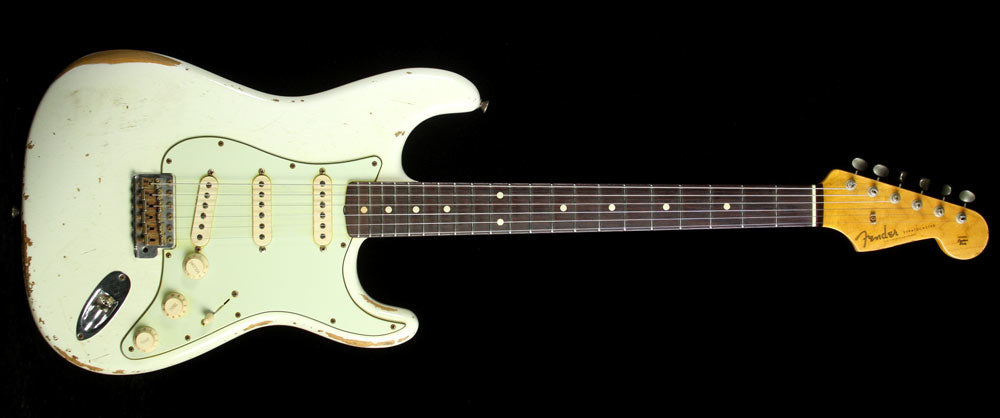 Used 2010 Fender Custom Shop Exclusive '60 NoNeck Stratocaster Heavy Relic Electric Guitar Olympic White — 2