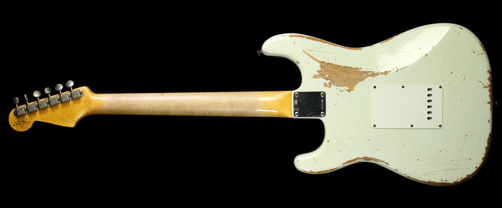 Used 2010 Fender Custom Shop Exclusive '60 NoNeck Stratocaster Heavy Relic Electric Guitar Olympic White — 3