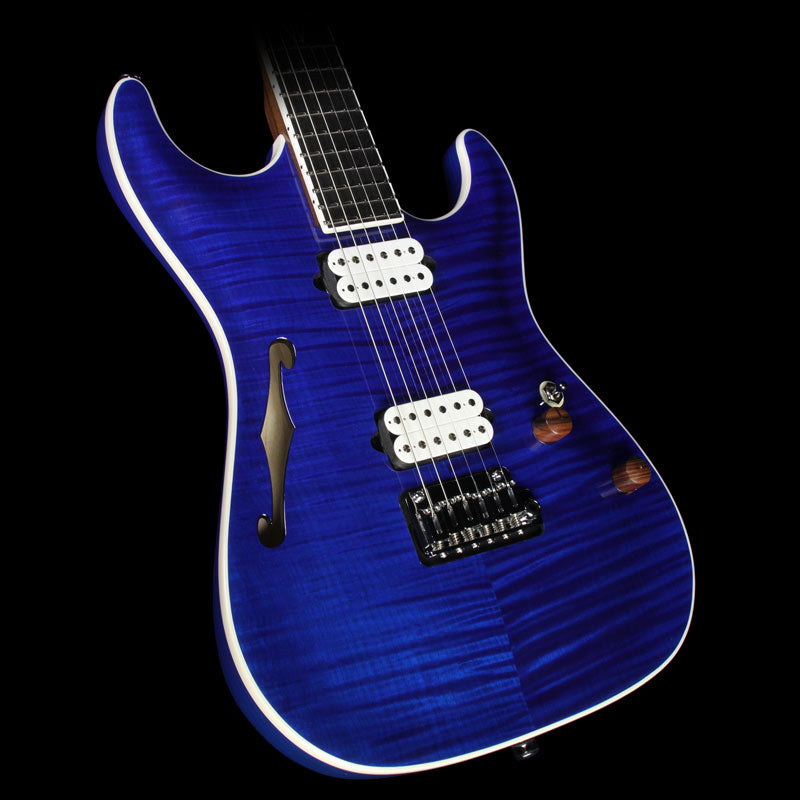 Suhr Standard Archtop Electric Guitar Trans Blue | The Music Zoo