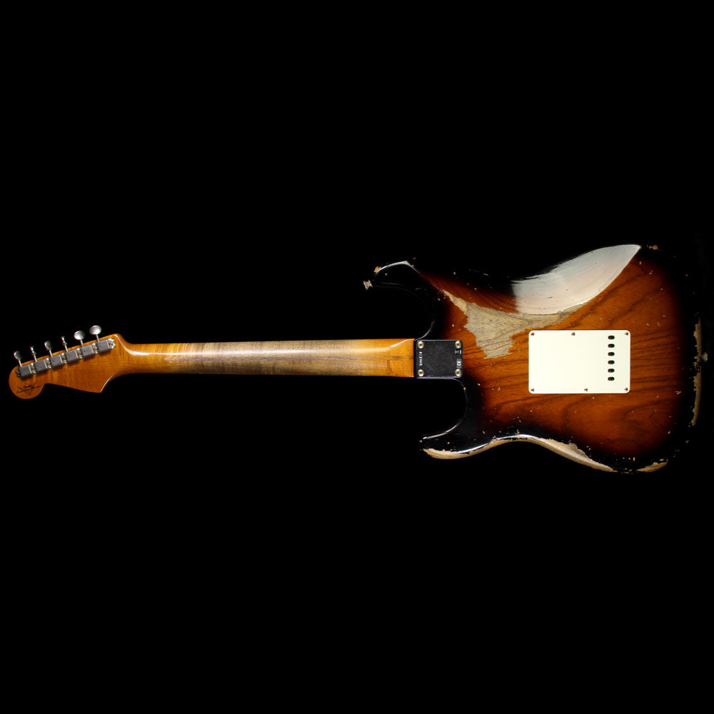 Fender Custom Shop 1956 Roasted Ash Stratocaster Heavy Relic Electric Guitar 2-Tone Sunburst — 3