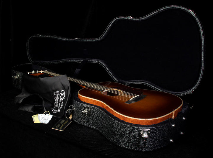 Used 2012 Martin Custom Shop D-28 Quilted Bubinga Acoustic Guitar Amber Sunburst