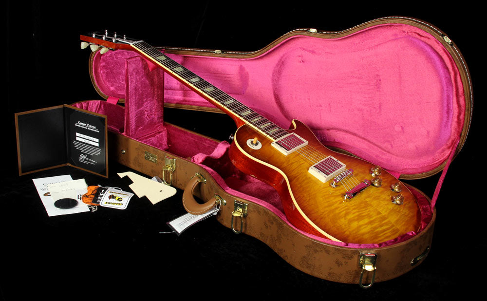 Used 2014 Gibson Custom Shop 1959 Les Paul Reissue Electric Guitar Iced Tea Gloss — 5