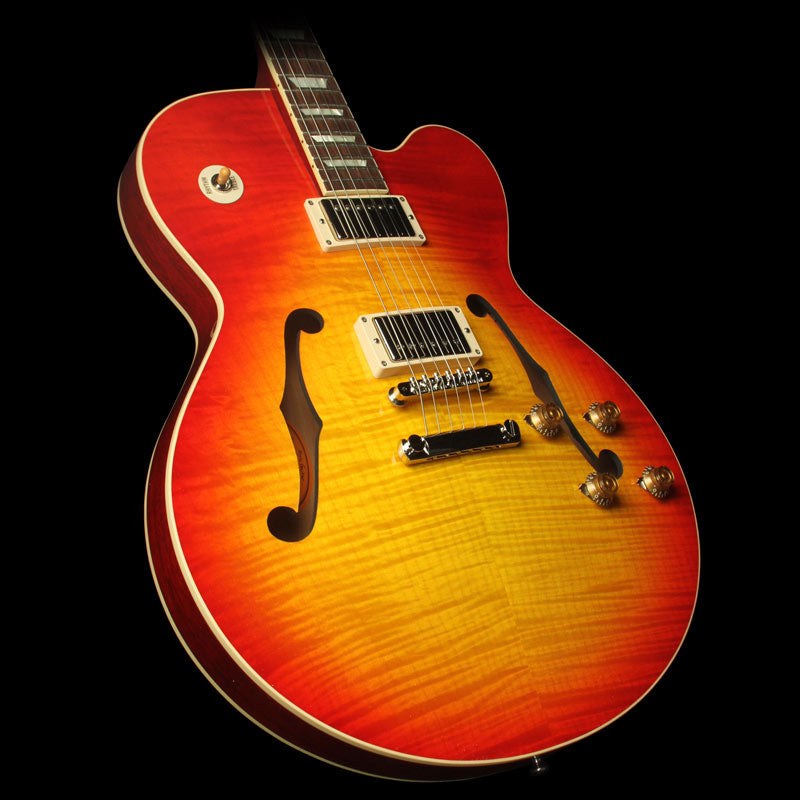 Used Gibson Custom Shop L-9 Archtop Electric Guitar Heritage Cherry Sunburst — 1