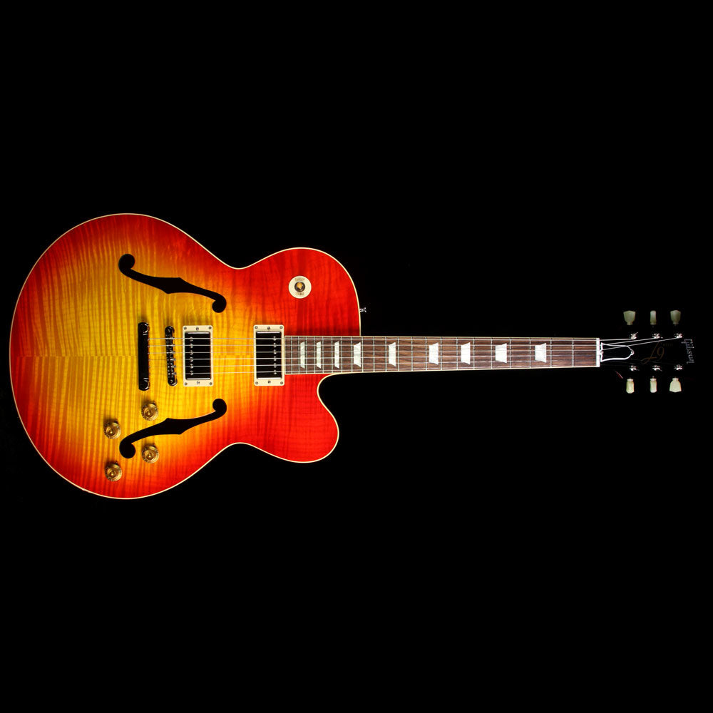 Used Gibson Custom Shop L-9 Archtop Electric Guitar Heritage Cherry Sunburst — 2