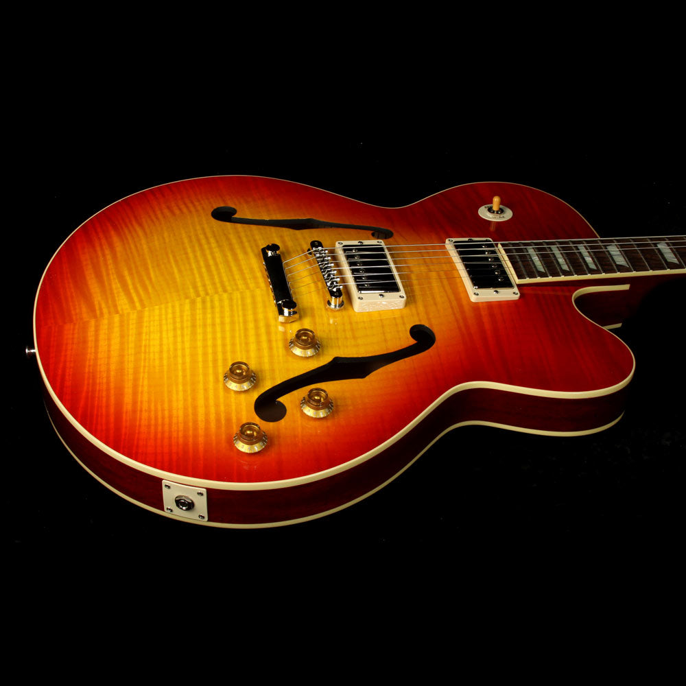 Used Gibson Custom Shop L-9 Archtop Electric Guitar Heritage Cherry Sunburst — 6
