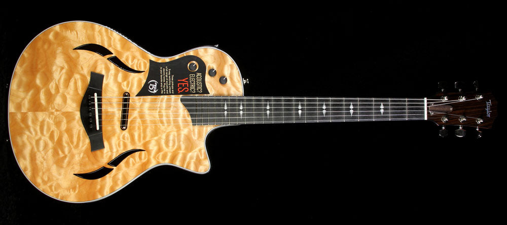 Taylor T5z Pro Limited Edition Quilt Maple Acoustic Guitar Natural — 2
