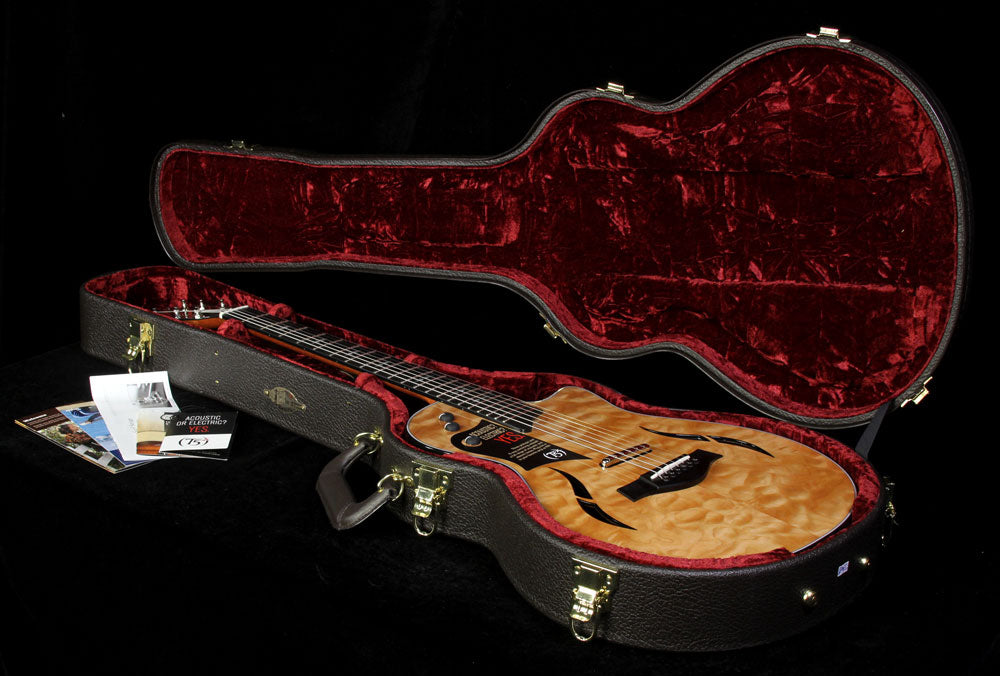 Taylor T5z Pro Limited Edition Quilt Maple Acoustic Guitar Natural — 4