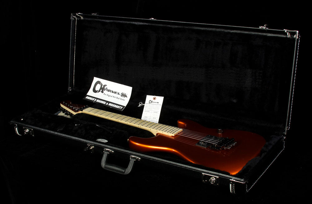 Used 2008 Charvel Custom Shop San Dimas H1 Electric Guitar Candy Tangerine — 4