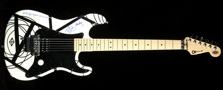 Used Charvel EVH Art Series Albuquerque 2004 Electric Guitar White with Black Stripes
