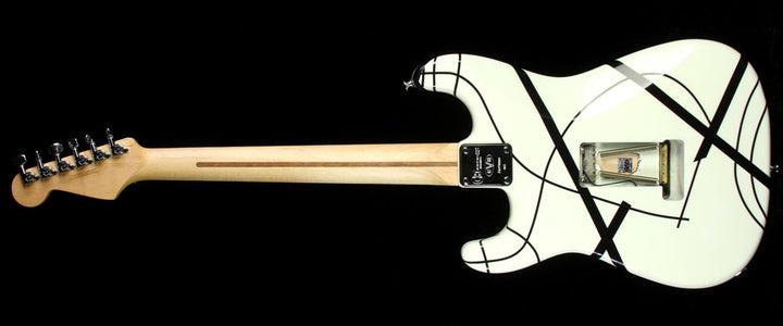 Used Charvel EVH Art Series Albuquerque 2004 Electric Guitar White with Black Stripes