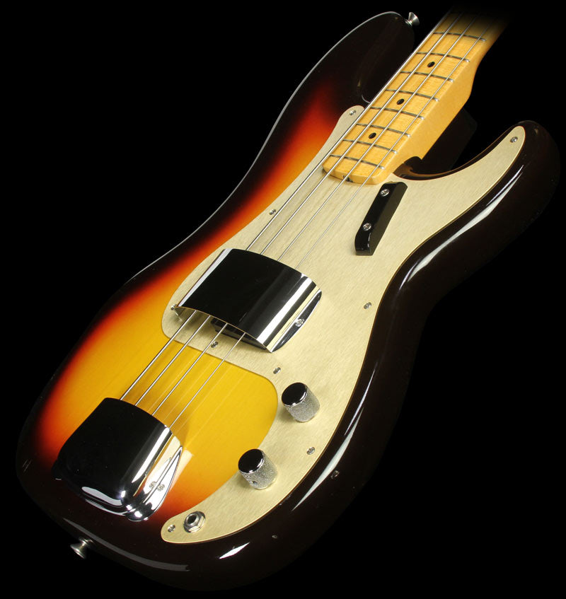 Used 2010 Fender Custom Shop 1958 Precision Bass Reissue NOS Electric Bass Guitar Three-Tone Sunburst — 1