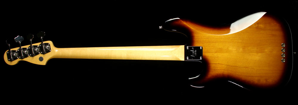 Used 2012 Fender Select Precision Bass Flame Maple Electric Bass Guitar Two-Tone Sunburst — 3