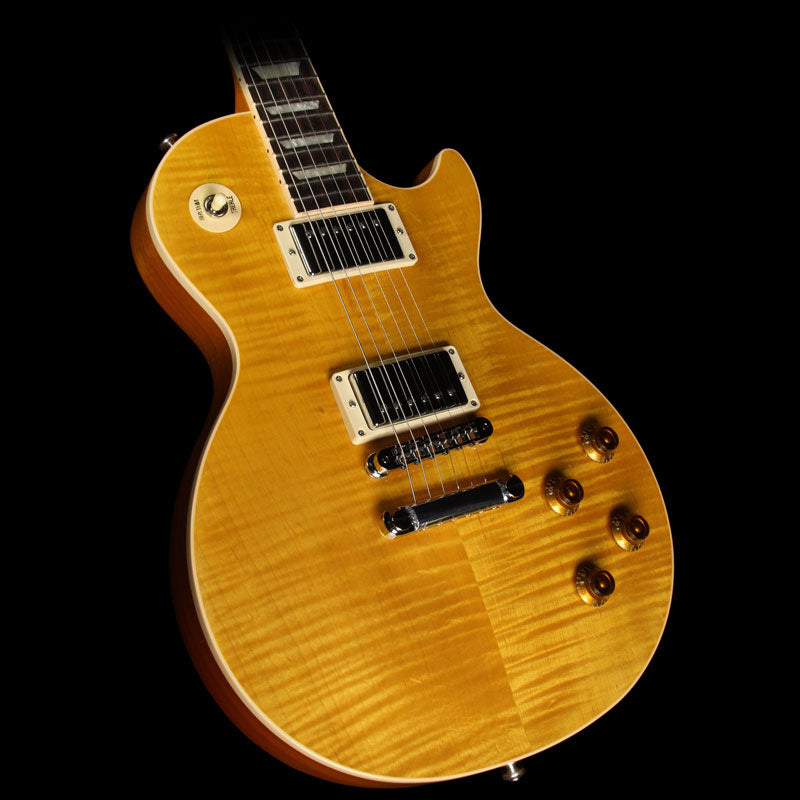 Used 2016 Gibson Les Paul Standard Electric Guitar Translucent Amber — 1