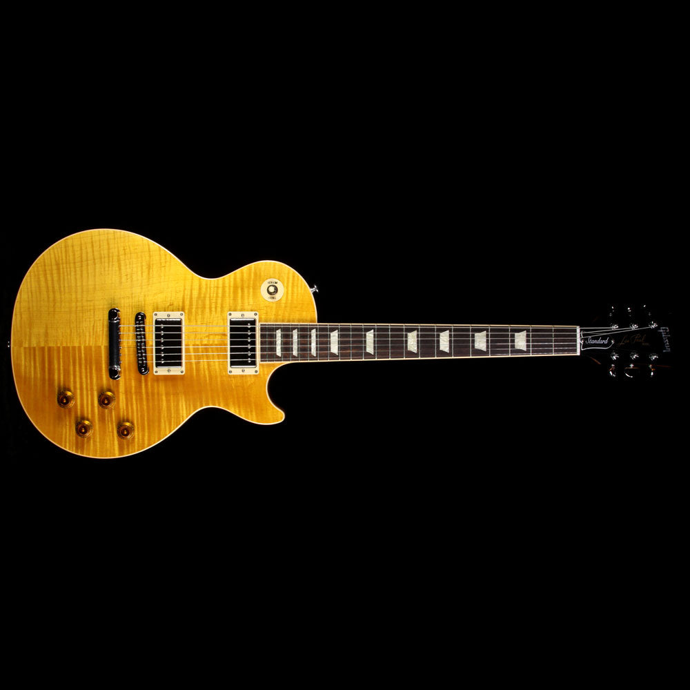 Used 2016 Gibson Les Paul Standard Electric Guitar Translucent Amber — 2