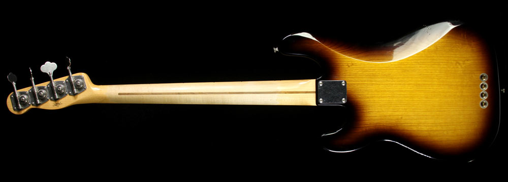 Used 2006 Fender Custom Shop Closet Classic 1955 Precision Bass Electric Bass Guitar Two-Tone Sunburst — 3