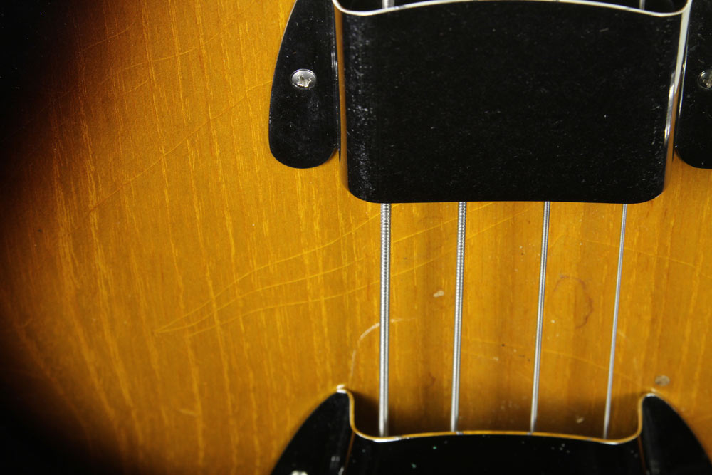 Used 2006 Fender Custom Shop Closet Classic 1955 Precision Bass Electric Bass Guitar Two-Tone Sunburst — 6