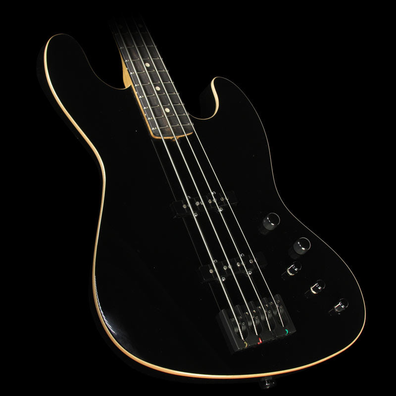 Used 2015 Suhr Classic J Swamp Ash Electric Bass Guitar Black — 1
