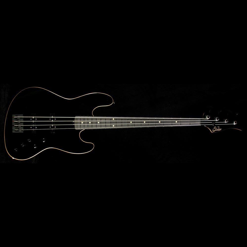 Used 2015 Suhr Classic J Swamp Ash Electric Bass Guitar Black — 2