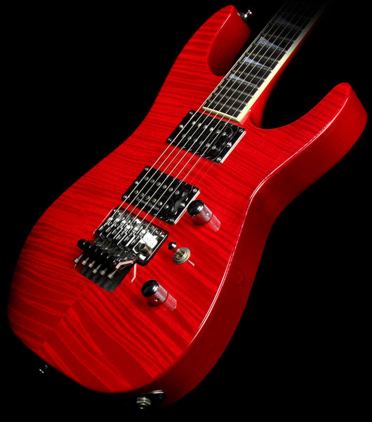 Used 2006 Jackson USA Select SL2H Soloist Flame Maple Electric Guitar Transparent Red