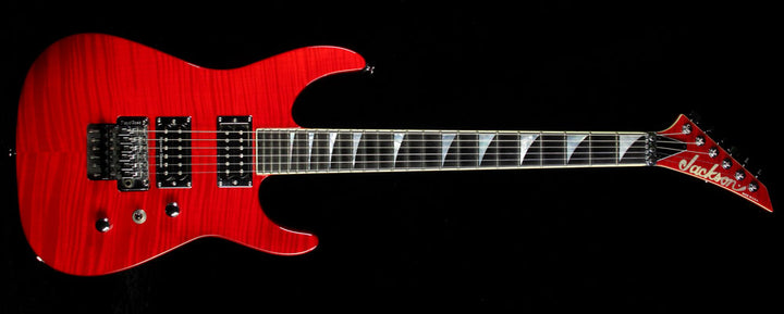 Used 2006 Jackson USA Select SL2H Soloist Flame Maple Electric Guitar Transparent Red