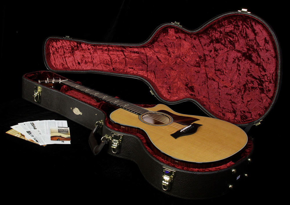 Used Taylor 612ce Grand Concert Acoustic Guitar Brown Sugar Stain — 4