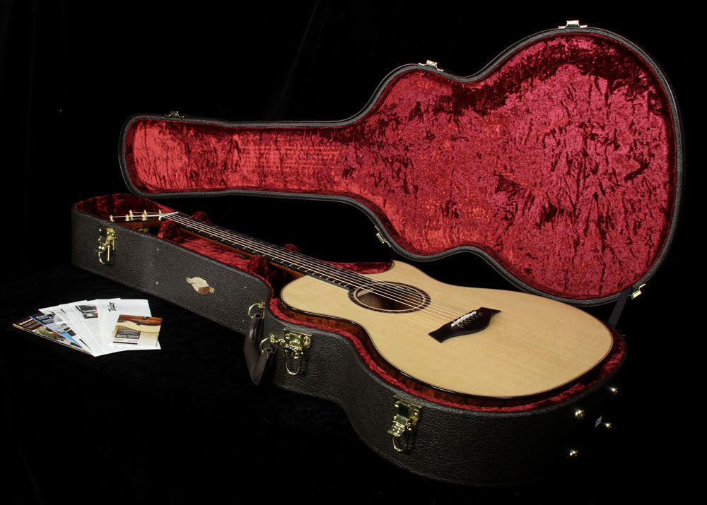 Taylor 514ce 2015 Limited Edition Quilted Sapele Grand Auditorium Acoustic Guitar Natural — 4