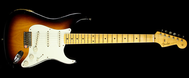 Used 2011 Fender Custom Shop 1957 Relic Wildwood 10 Stratocaster Reissue Electric Guitar Two-Tone Sunburst