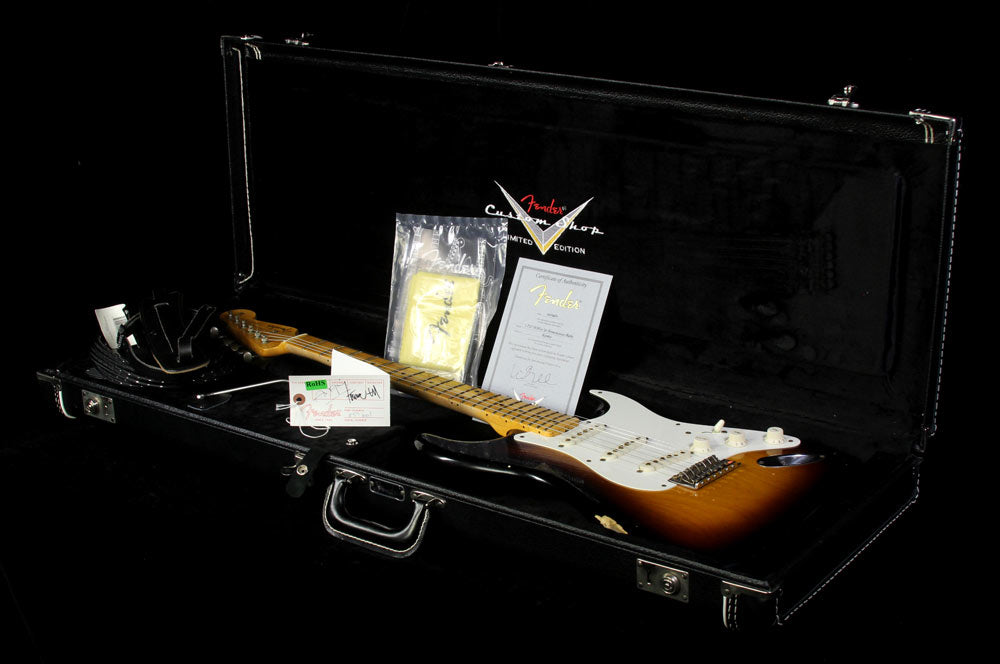 Used 2011 Fender Custom Shop 1957 Relic Wildwood 10 Stratocaster Reissue Electric Guitar Two-Tone Sunburst — 4