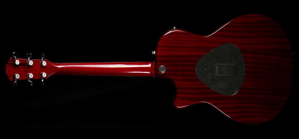 Used 2005 Taylor T5-S1 Flame Maple Acoustic Guitar Cherry Sunburst — 3
