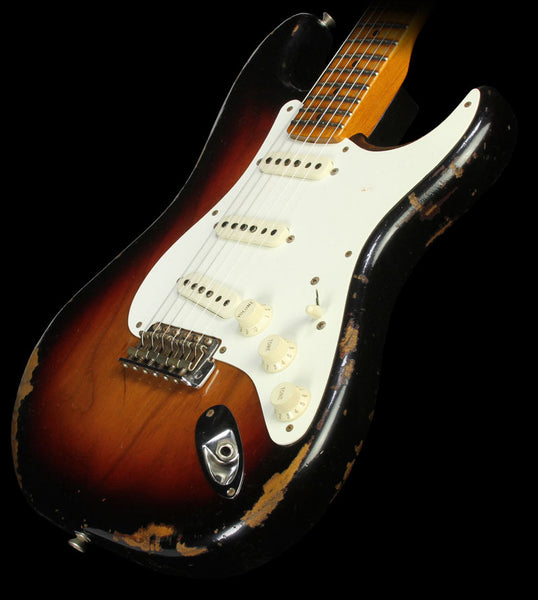 Fender Custom Shop 1958 Roasted Ash Stratocaster Electric Guitar Heavy Relic Three-Tone Sunburst