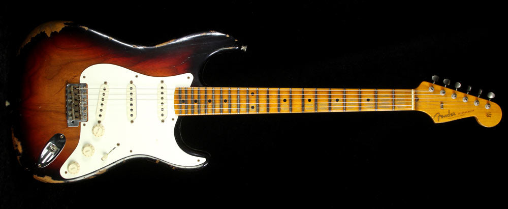 Fender Custom Shop 1958 Roasted Ash Stratocaster Electric Guitar Heavy Relic Three-Tone Sunburst — 2