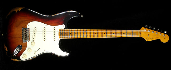 Fender Custom Shop 1958 Roasted Ash Stratocaster Electric Guitar Heavy Relic Three-Tone Sunburst