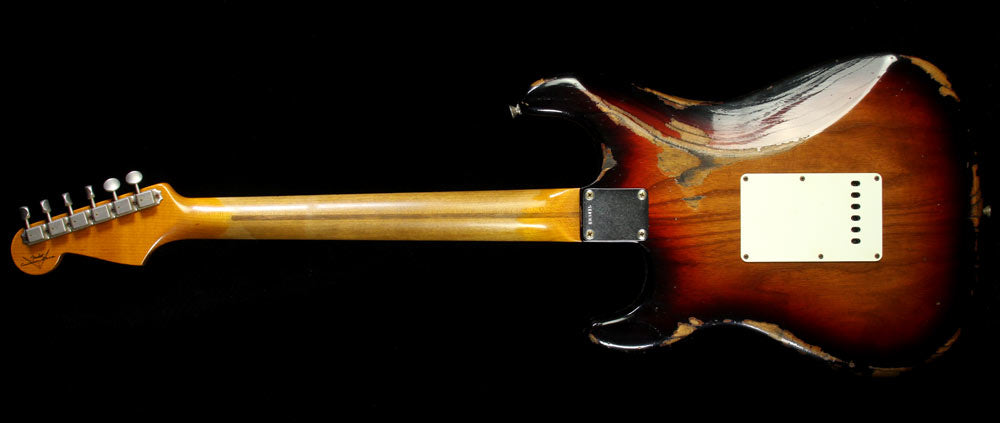 Fender Custom Shop 1958 Roasted Ash Stratocaster Electric Guitar Heavy Relic Three-Tone Sunburst — 3