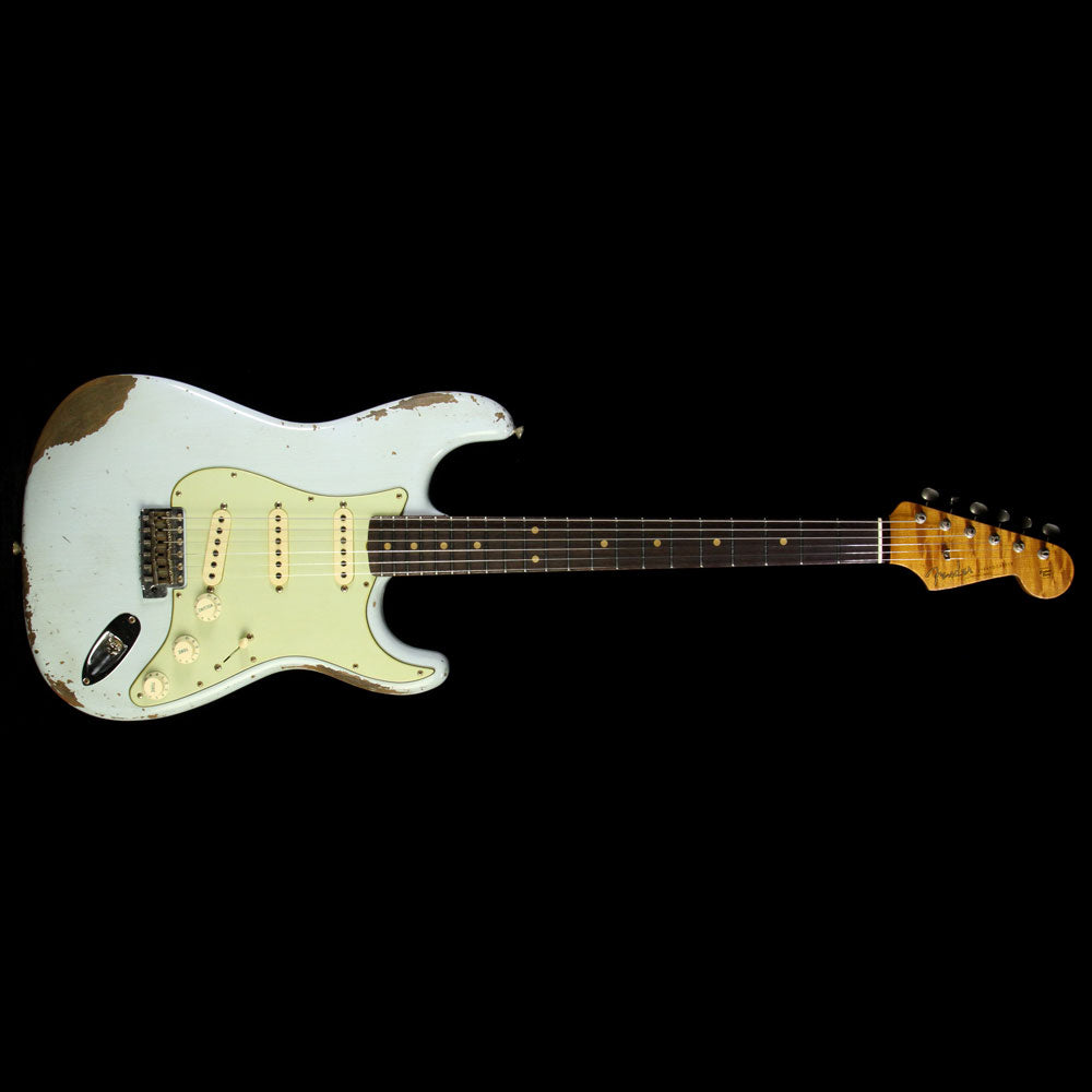 Fender Custom Shop 1962 Roasted Alder Stratocaster Heavy Relic Electric Guitar Sonic Blue — 2